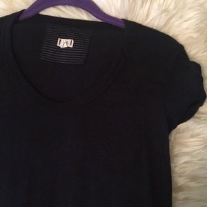 Black scoop neck T.la tee from Anthropologie